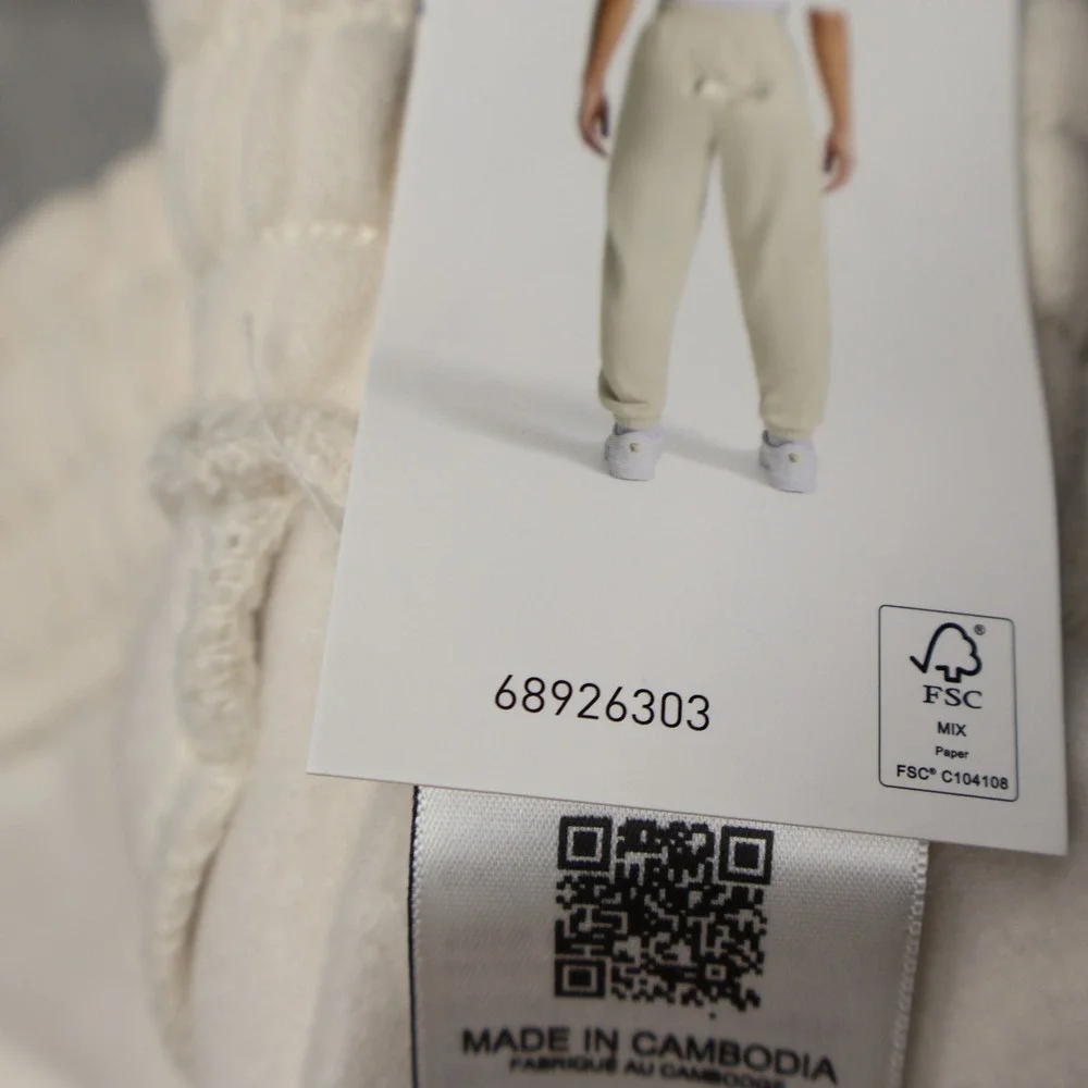 Puma Fleece Jogger Womens XXL Cream Soft Athletic‎ Loungewear Comfort 39x29 NWD